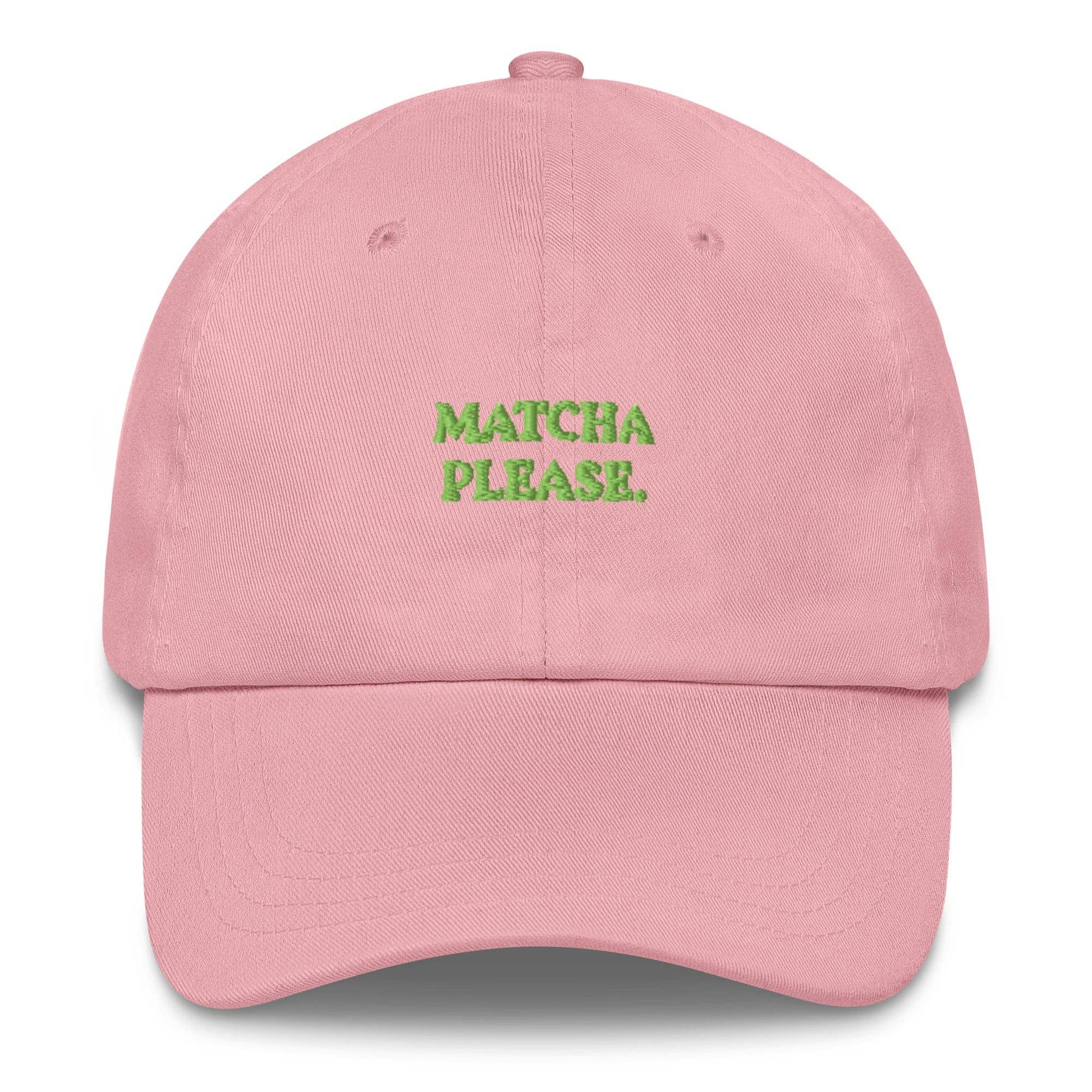 Cappellino baseball “Matcha Please” ricamato