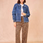 Giacca in denim ricamata Valena