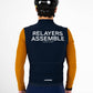 Culotte lunga da ciclismo blu navy