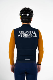 Culotte lunga da ciclismo blu navy