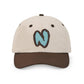 Cappellino vintage con logo ricamato in cotone biologico
