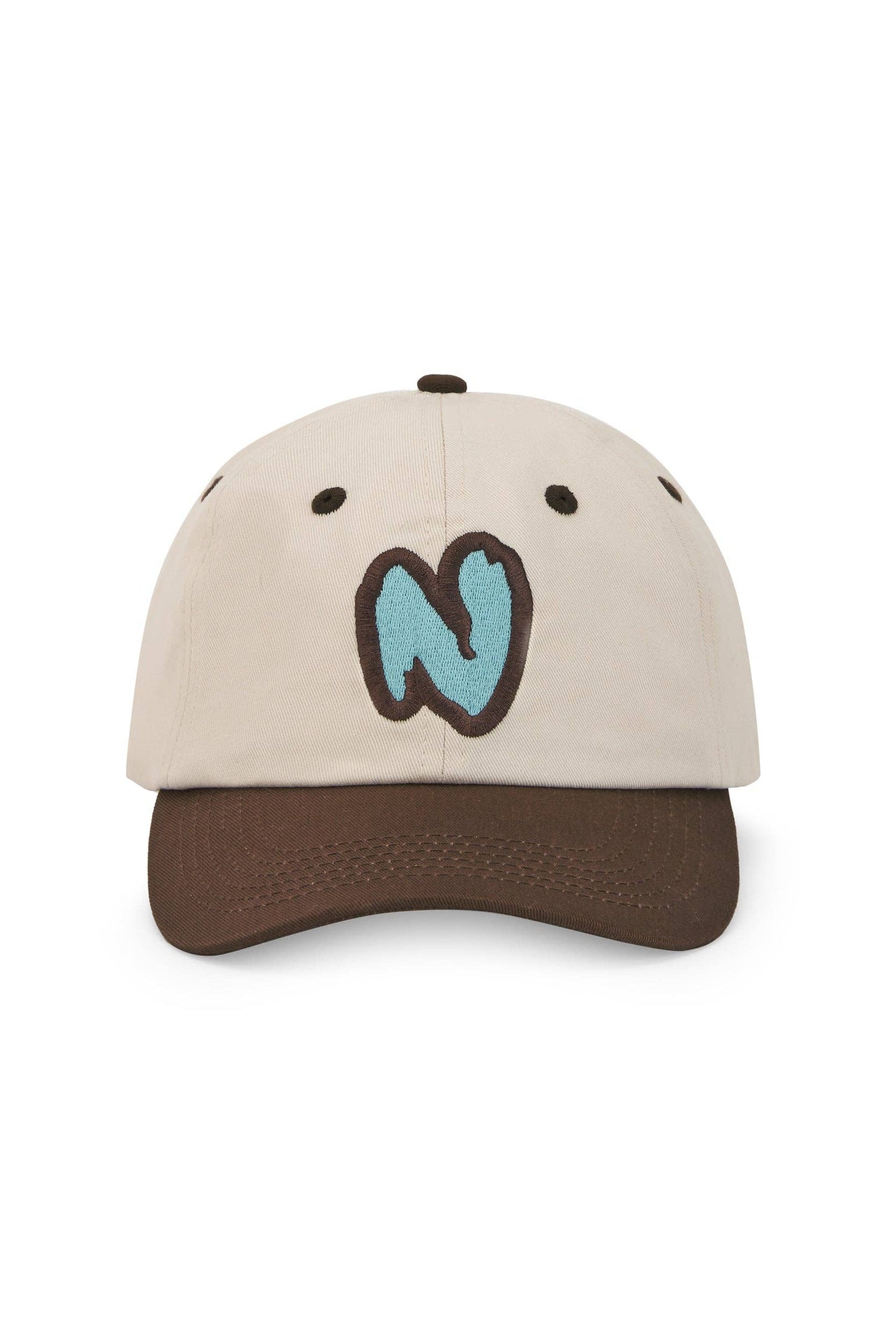 Cappellino vintage con logo ricamato in cotone biologico