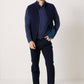 Gilet imbottito reversibile Brunch blu navy e blu petrolio
