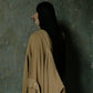 Maxi cardigan in misto cashmere con collo a scialle