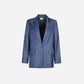 Blazer Zoliata indaco da donna