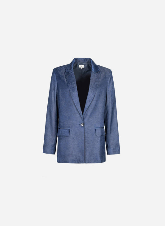 Blazer Zoliata indaco da donna