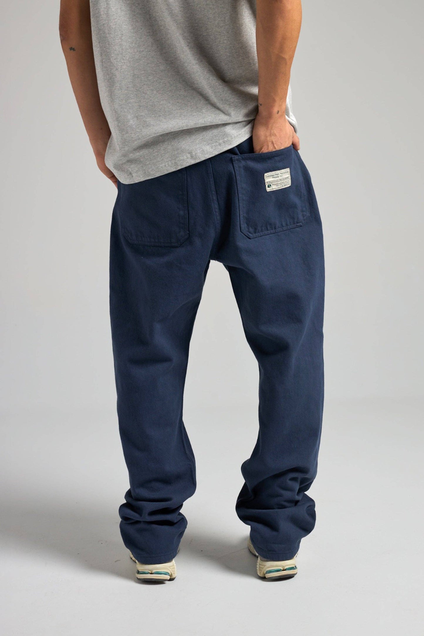 Pantaloni workwear Baritono blu da uomo
