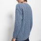 Maglione in maglia strutturata con trecce