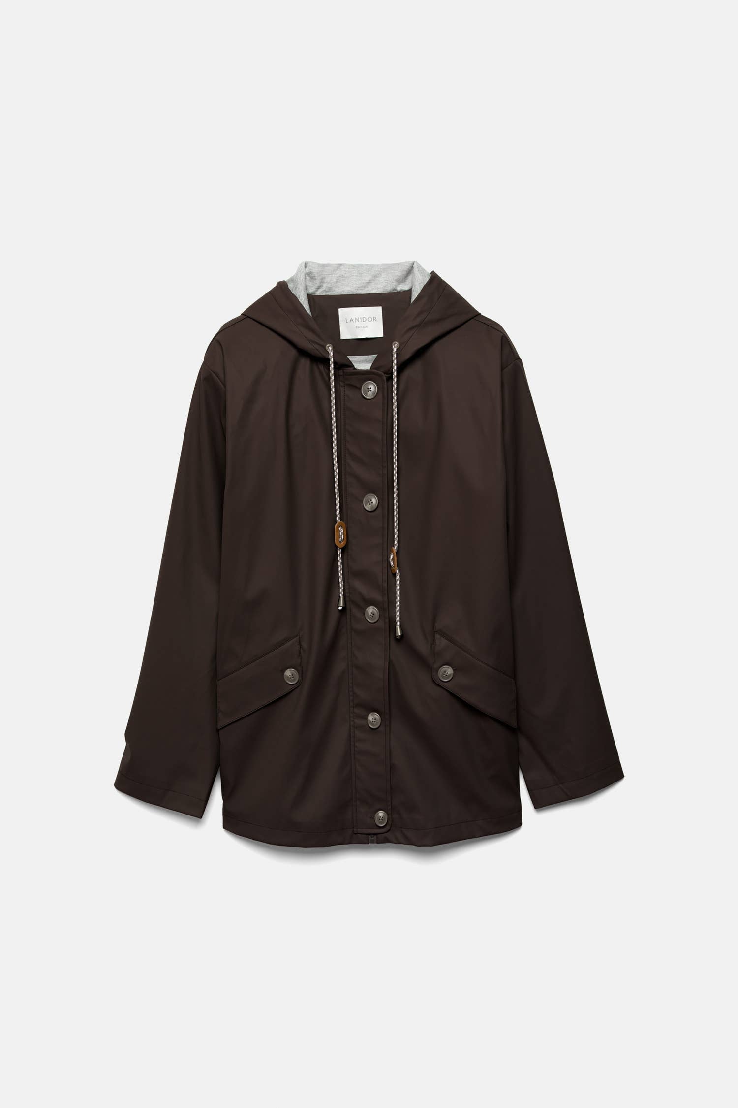 Parka con cappuccio e coulisse regolabile