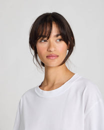 T-shirt oversize Maya in cotone biologico bianca