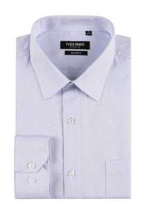 Camicia comfort trapuntata azzurro cielo