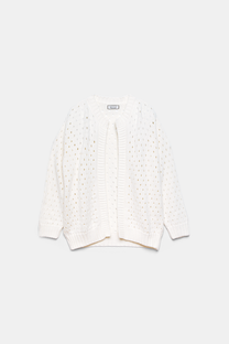 Cardigan in maglia strutturata
