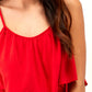 Body in maglia con volant