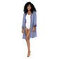 Kimono estivo midi in cotone con maniche 3/4