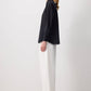 Camicia essenziale oversize in viscosa con tasca