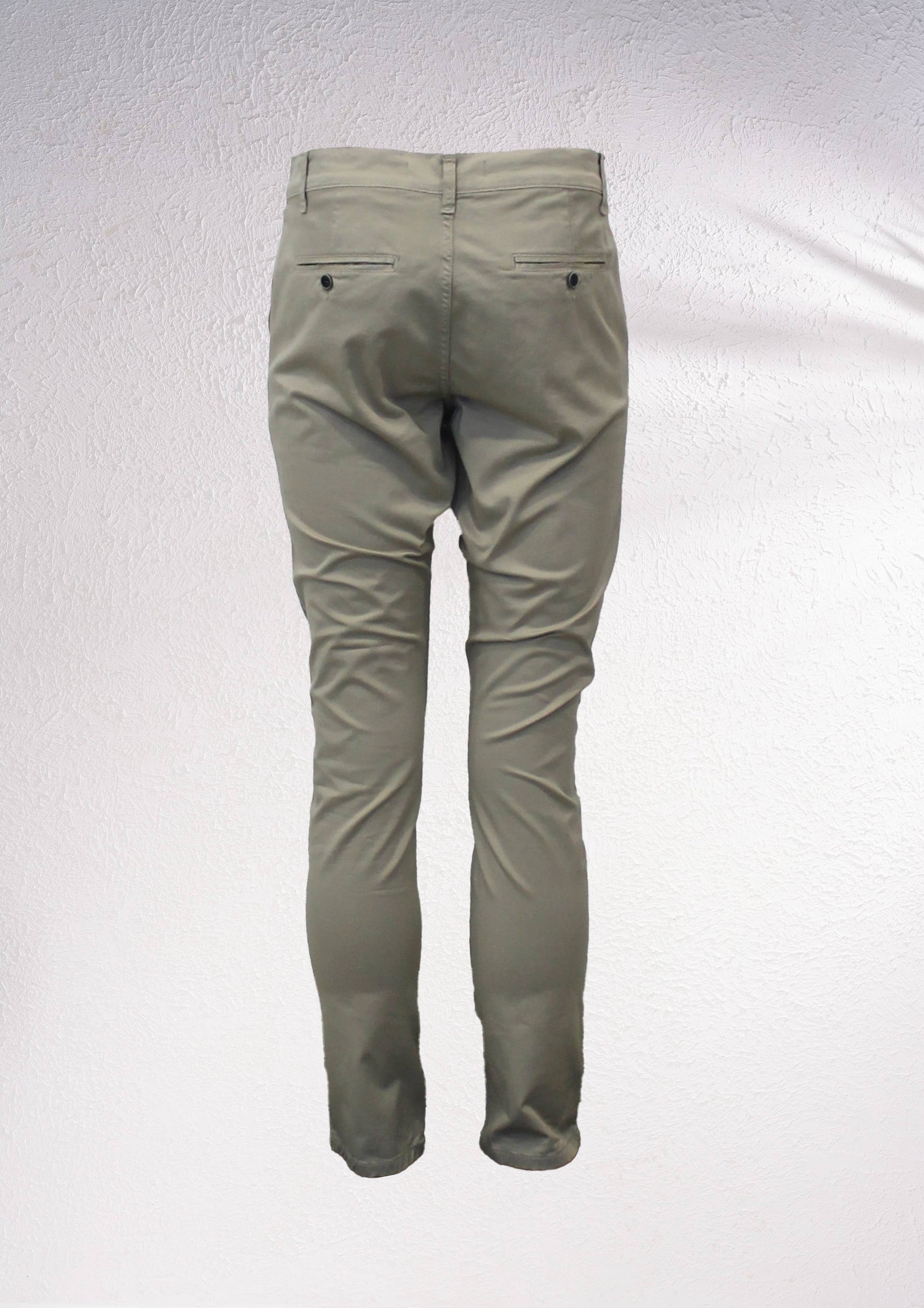 Pantaloni chino a sigaretta slim elasticizzati