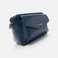 Borsa a tracolla effetto coccodrillo