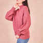 Maglione Manuella morbido con maniche a palloncino e collo alto