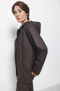 Parka con cappuccio e coulisse regolabile