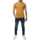 T-shirt uomo in cotone con scollo a goccia e bottoni