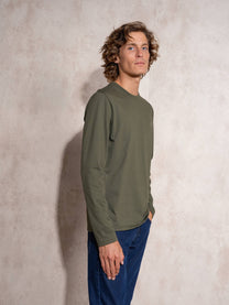 Maglia uomo a manica lunga in cotone e poliestere
