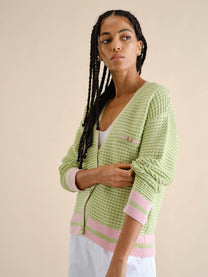 Cardigan in maglia di cotone con bottoni