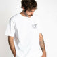 T-shirt Oldie bianca in cotone biologico