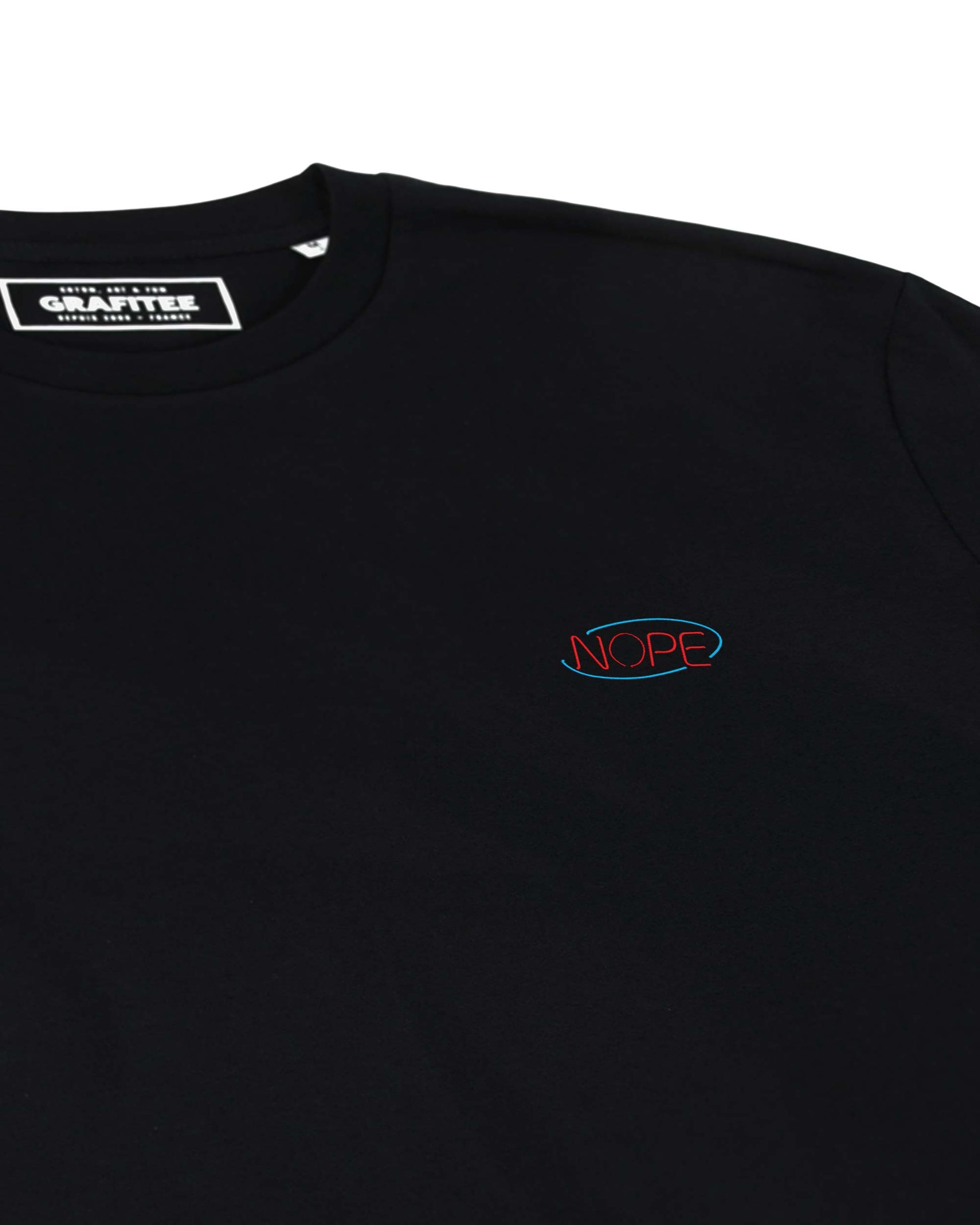 T-shirt ricamata Nope in cotone biologico