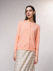 Cardigan in maglia con bottoni effetto perla