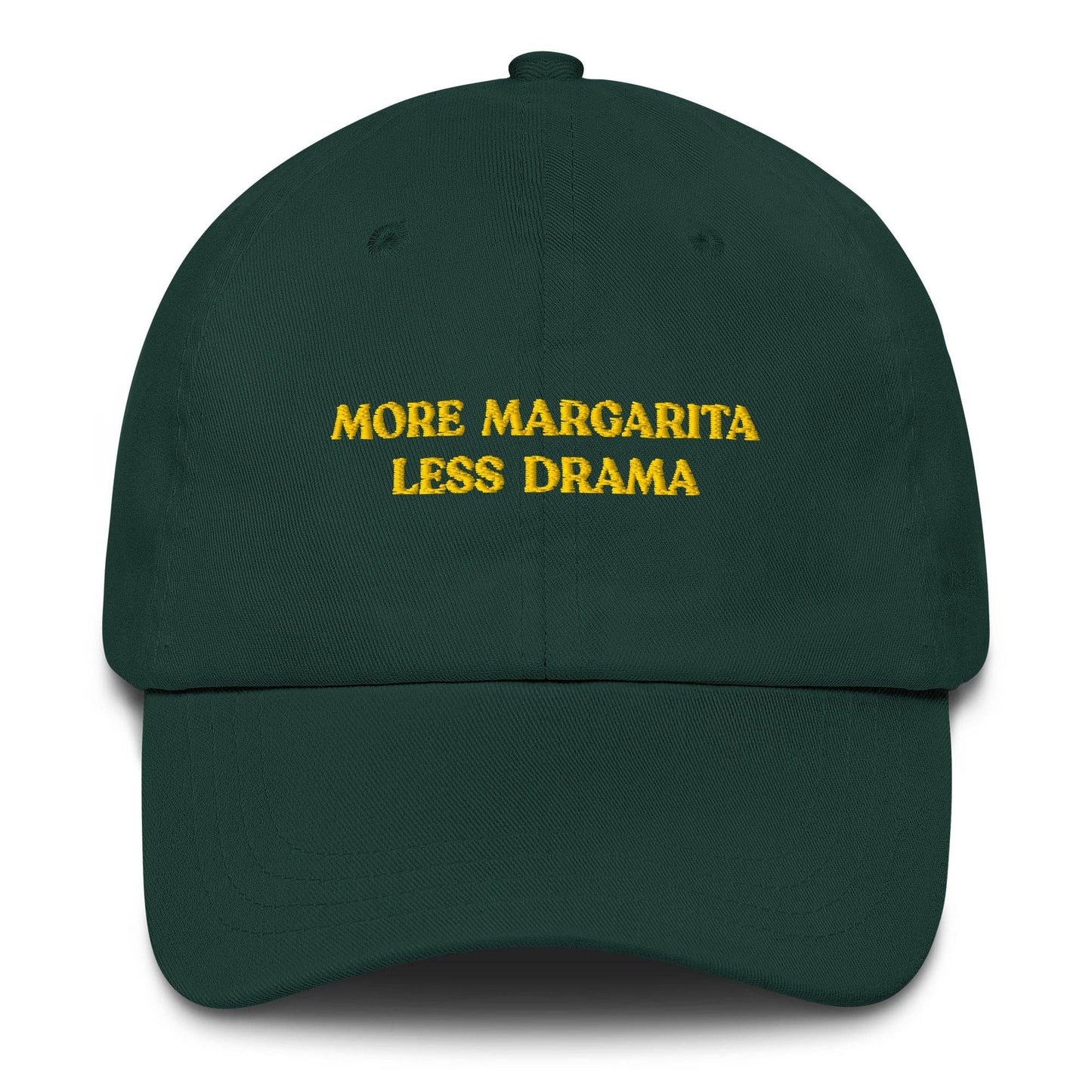 Cappellino da baseball ricamato “More Margarita Less Drama”