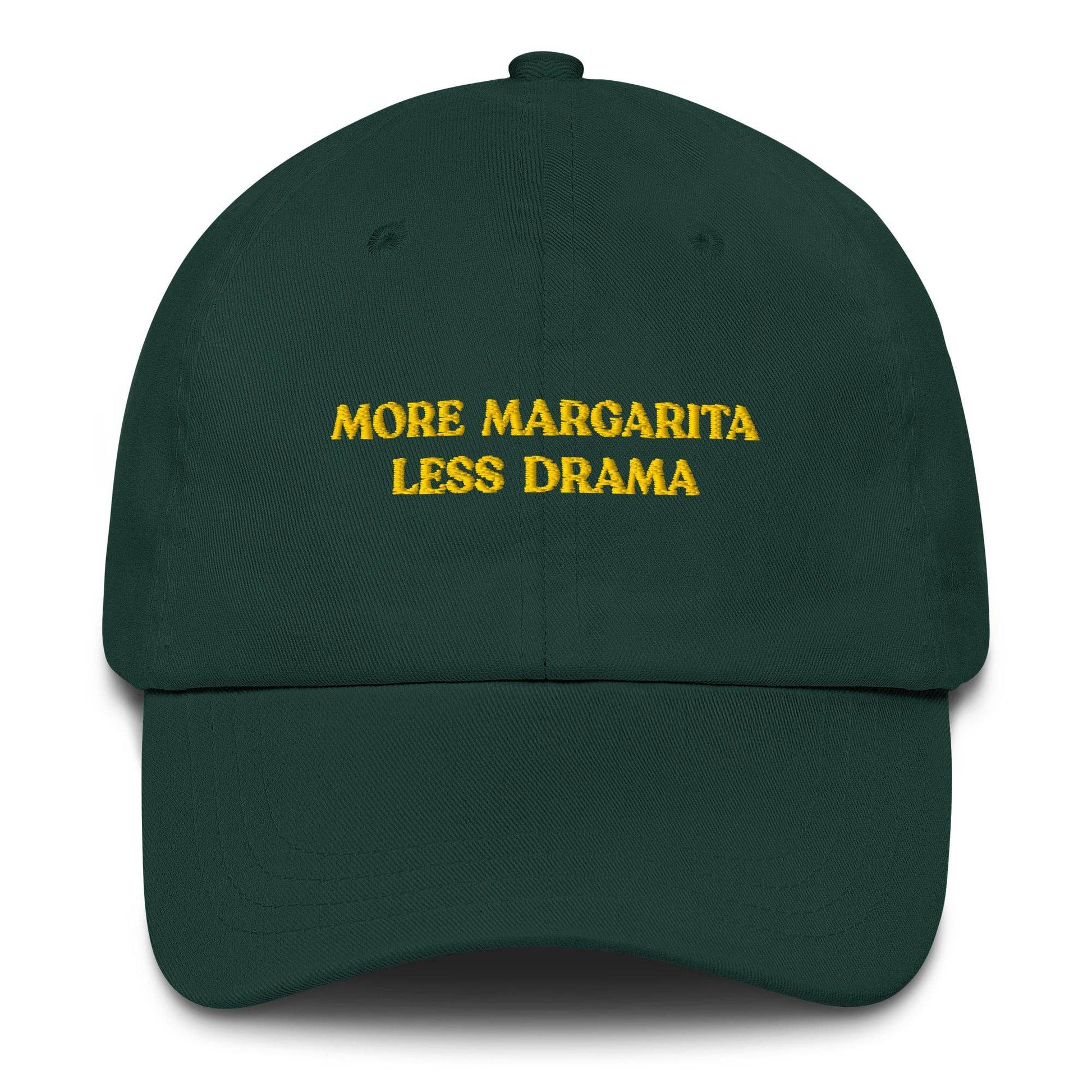 Cappellino da baseball ricamato “More Margarita Less Drama”