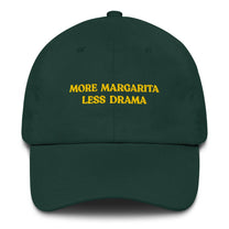 Cappellino da baseball ricamato “More Margarita Less Drama”