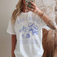 T-shirt oversize grafica “Girl Dinner”