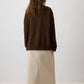 Maglione girocollo in maglia a trecce