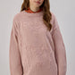 Tunica in maglia con ricamo floreale