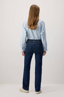 Pantaloni in denim con vita elasticizzata