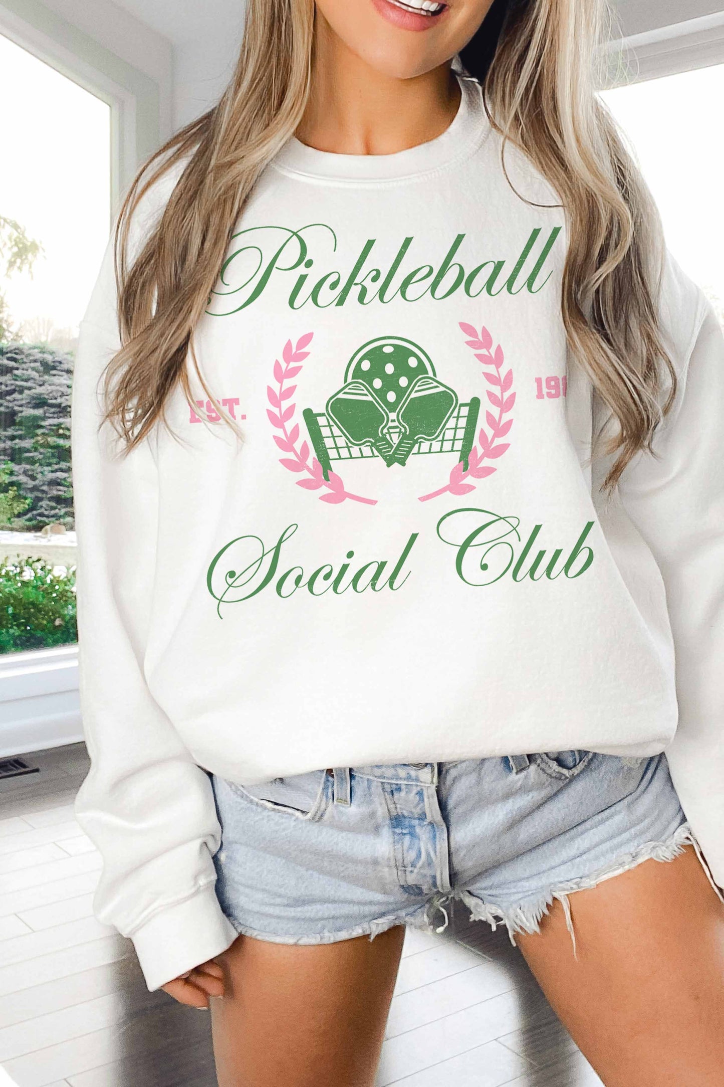 Felpa Oversize Pickleball Social Club