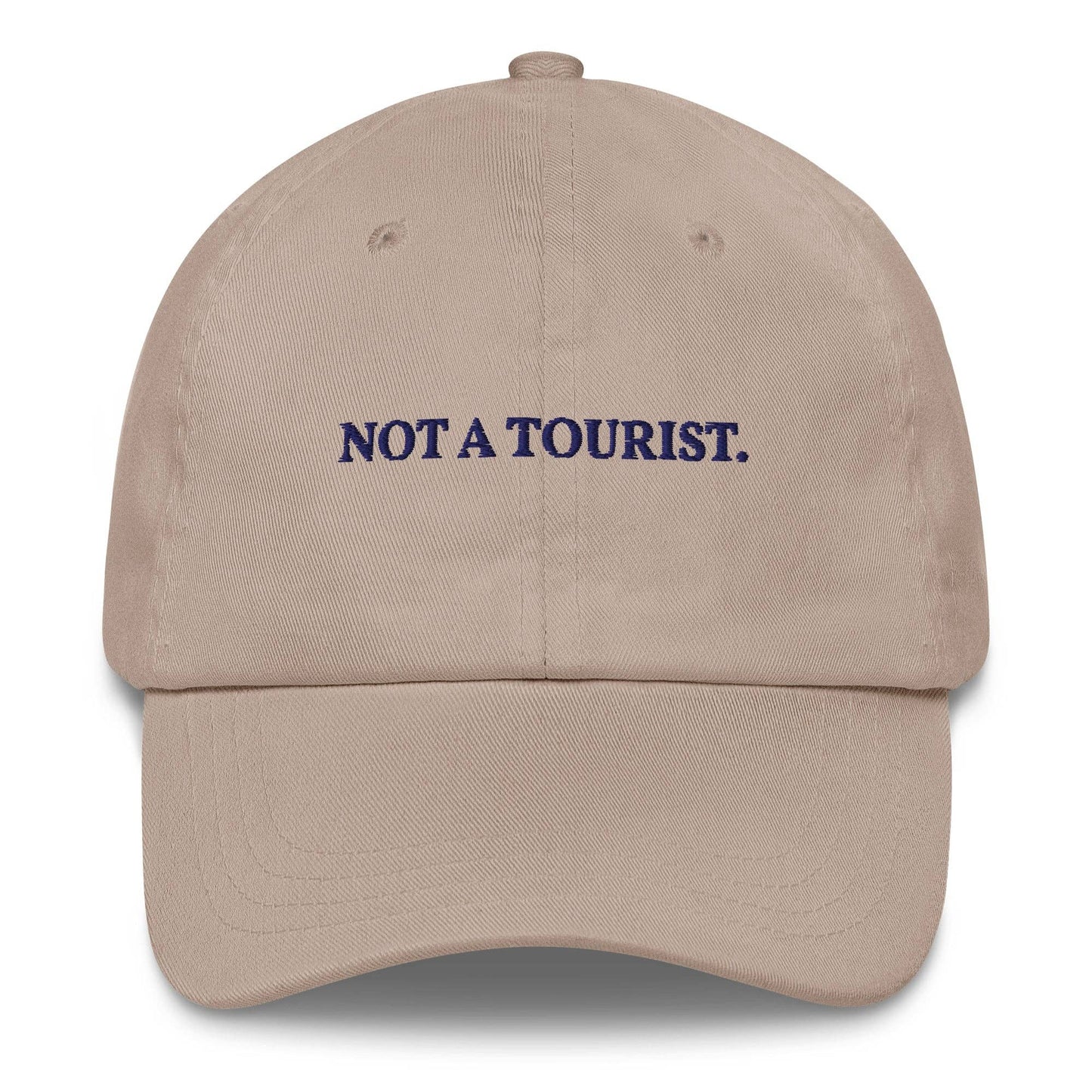 Cappellino dad hat “Not a Tourist” ricamato