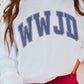 Felpa girocollo grafica WWJD
