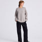 Maglione Emely in lana d’agnello biologica grigio pietra