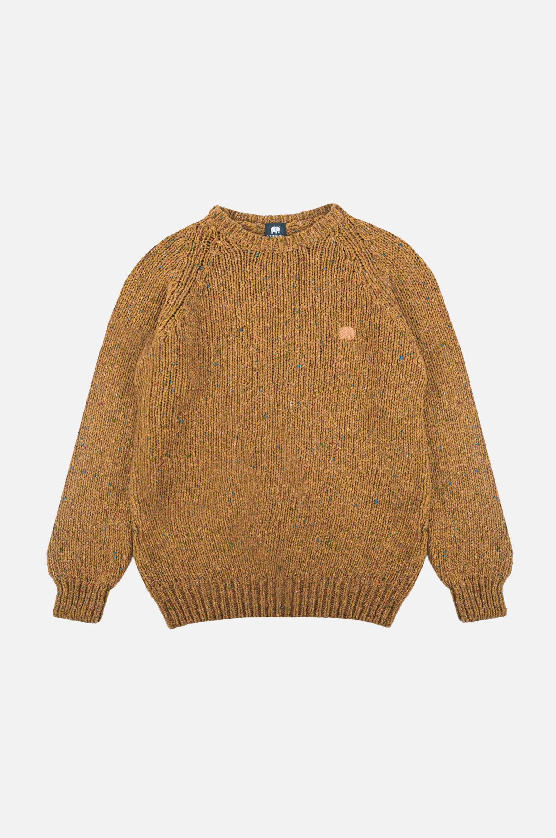 Maglione uomo in maglia color Dijon