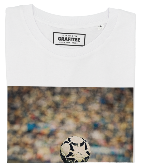 T-shirt unisex in cotone biologico con stampa calcio iconica