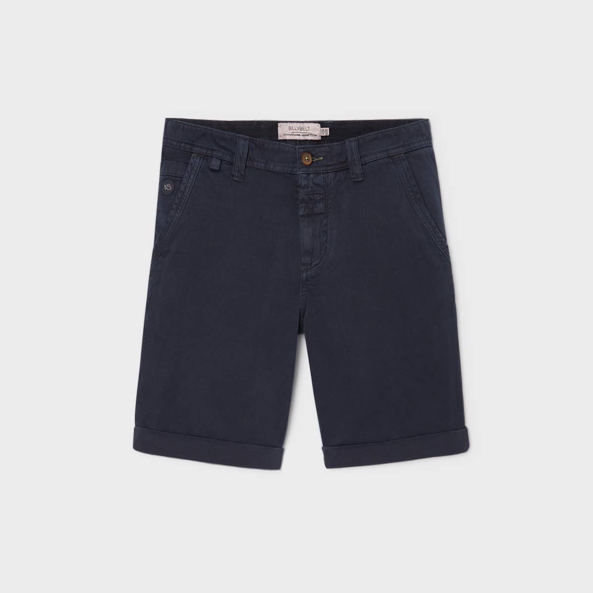 Bermuda in cotone biologico blu navy