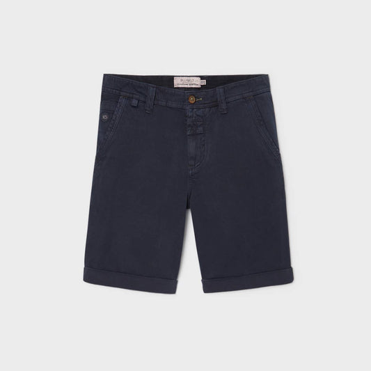 Bermuda in cotone biologico blu navy