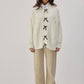 Cardigan in maglia con dettagli a fiocco