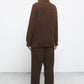 Pantaloni jogger in maglia a coste