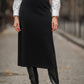 Gonna in maglia midi a vita elastica