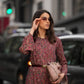 Abito lungo con stampa paisley