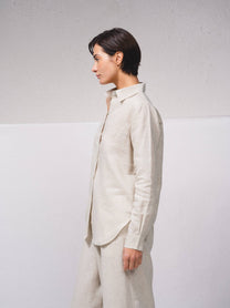 Camicia in lino a maniche lunghe