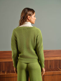 Cardigan in maglia con bottoni gioiello